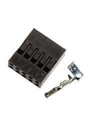 BLD-10, гнездо на кабель шаг 2.54мм 2x5 с контактами (130A-D10)