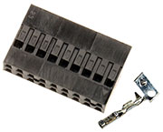 BLD-18, гнездо на кабель шаг 2.54мм 2x9 с контактами (130A-D18)