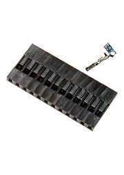 BLS-12, гнездо на кабель шаг 2.54мм 1x12 с контактами (130A-S12)