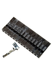 BLS-14, гнездо на кабель шаг 2.54мм 1x14 с контактами (130A-S14)