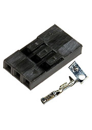 BLS-3, гнездо на кабель шаг 2.54мм 1x3 с контактами (130A-S03)