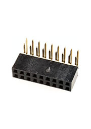 PBD-18R, гнездо на плату шаг 2.54мм 2x9 угловое (114-A-DR18G)