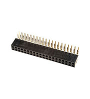 PBD-40R, гнездо на плату шаг 2.54мм 2x20 угловое (114-A-DR40G)