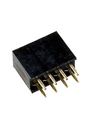 PBD-8, гнездо на плату шаг 2.54мм 2x4 прямое (114-A-DS08G)