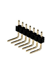 PLS-7R, вилка штыревая 2.54мм 1x7 угловая (112-A-SR07G)