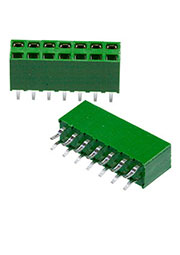 215307-7, 2X7P HV100 REC CON. TE, 7.0MM