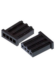 280359-0*, розетка на кабель 1х4 контакта 2.54мм AMPMODU ModII