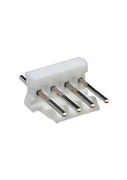 640456-4, вилка на плату 1х4к 2.54мм открытая MTA-100