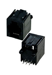 5520425-3, RJ25 вертикальная розетка на плату 6 контактов