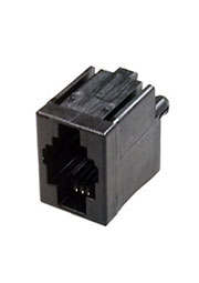 5558872-1, RJ22 TJ5-4P4C  розетка на плату вертикальная