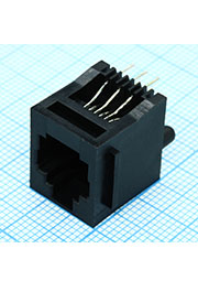 TJ6P6C розетка в плату 52-03 (5222-6P)