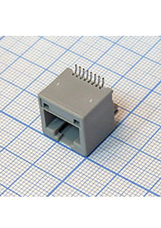 TJ8P8C розетка в плату 01 5227 SMT, RJ45