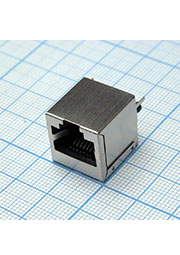 TJ8P8C розетка в плату 52-42 5224 8P, RJ45