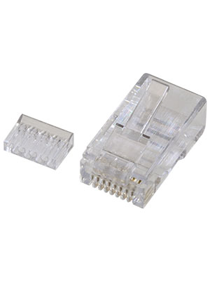 TP8P8C (RJ45) вилка телефон.на каб. cat.6E со вставкой