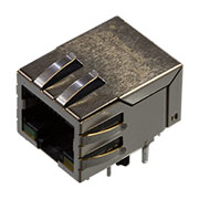 J0011D21BNL, гнездо на плату RJ-45