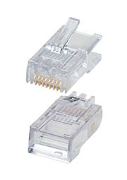 5-554720-3, 8P8C вилка сетевая позолоченная RJ45 Cat.3