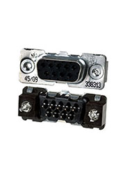 1-338313-2, D-SUB розетка 9 контактов на плату HD-20