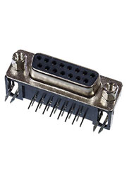 DRB-15FA (DS1037-15F), Розетка 15 pin на плату 7.2мм