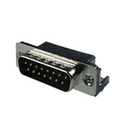 1364027-1, DRB-15MC вилка на плату 15 контактов 8.08мм угловая