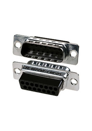 167293-1, D-SUB вилка на кабель 15 контактов HDP20