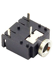 CKX-3.5-12, гнездо аудио 3.5мм стерео пластик на плату