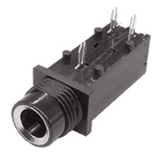 ST-008S-04, стерео гнездо на плату 6.35мм