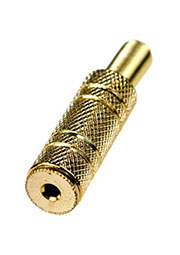 1-035G, гнездо аудио 2.5мм  стерео металл  на кабель "позолоченный"