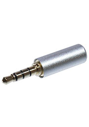 7-0427GSL, Разъем аудио-видео 3,50мм, 4 кон., стерео, "позол.", металл, серебр.