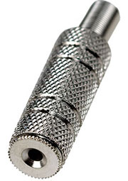 1-035 (NP-318), гнездо аудио 2.5мм  стерео металл на кабель