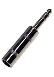 1-109, штекер аудио 6.35мм стерео металл на кабель