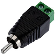 14-0413, разъем штекер RCA с клеммной колодкой