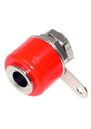 BP-313RED, гнездо на панель красное