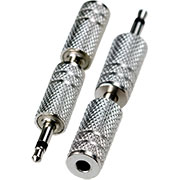 2-052, переходник 3.5мм штекер моно - 3.5мм гнездо стерео металл