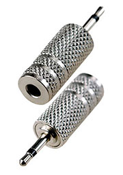2-005, переходник 2.5мм штекер моно - 3.5мм гнездо моно металл