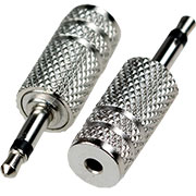2-015, переходник 3.5мм штекер моно - 2.5мм гнездо моно металл