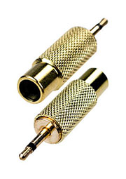 2-192G, переходник 2.5мм штекер моно - RCA гнездо "позолоченный"