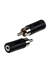 2-197, переходник RCA штекер - 2.5мм гнездо стерео пластик