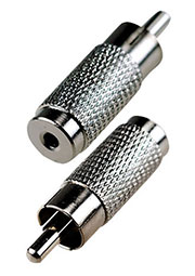 2-198 v, переходник RCA штекер - 2.5мм гнездо моно металл