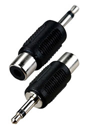 2-200 (NP-556), переходник 3.5мм штекер моно - RCA гнездо пластик