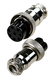 1-561-8, разъем MIC-16 8 Pin, "гнездо", металл на кабель