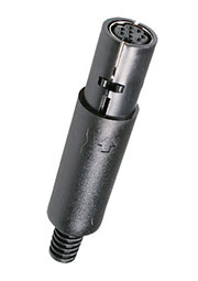 MDN-8F, разъем MiniDIN гнездо на кабель (аналог AF-2480)