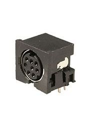 MDN-8FR, разъем MiniDIN гнездо на плату (аналог AF-3280)