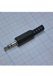TRS 3.5 (mini jack) 2012, Стерео штекер 3.5 мм черный