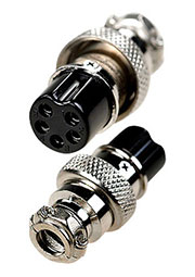 1-561-5, разъем MIC-16 5 Pin, "гнездо", металл на кабель