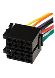 16-0502, раз.для авто-магнитол "евро" ISO (соед. гн. акуст. + питание)