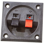 1-710, прищепка аудио двойная квадратная на корпус