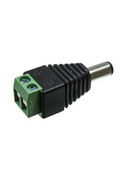 3-224, Разъем питания штекер 5.5x2.1x14мм пластик на кабель