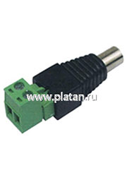 TP-004B, Разъем питания гнездо 2.1х5.5мм с клеммной колодкой