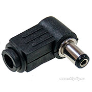 14-0312, разъем питания штекер 2.1х5.5x10 мм угловой