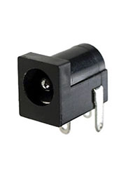 3-232, Разъем питания гнездо 5.5x2.5мм пластик на плату